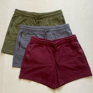 3 pair of athletic shorts